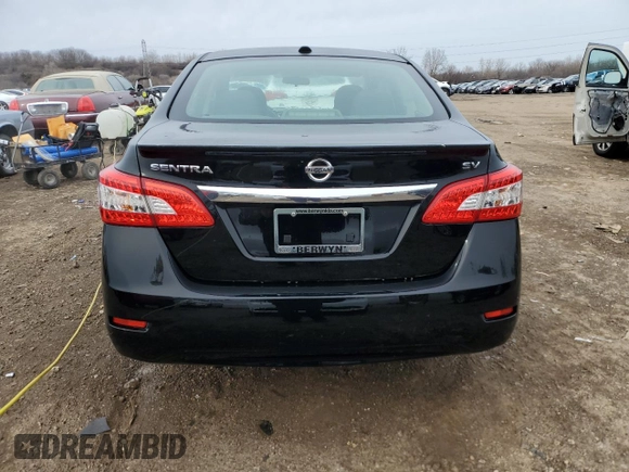 2015 Nissan Sentra S with VIN 3N1AB7AP8FY347998, listed as a Copart auction lot 51279745 with 68,149 mi miles and Salvage Title. Bid and sale history available at carsss.com. Image 6.