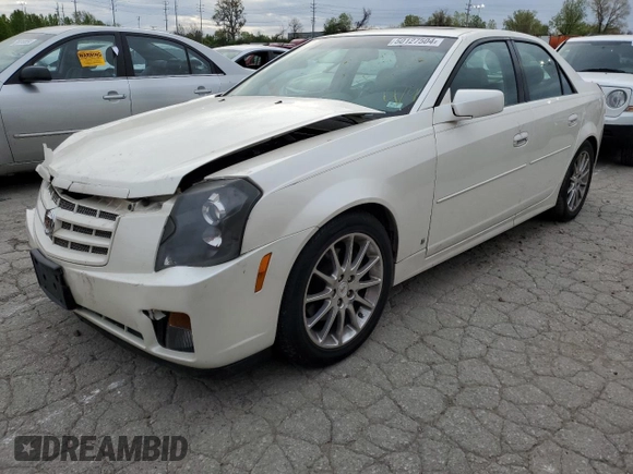 2007 Cadillac CTS with VIN 1G6DP577970107638, listed as a Copart auction lot 50127504 with 122,708 mi miles and Salvage Title. Bid and sale history available at carsss.com. Image 1.