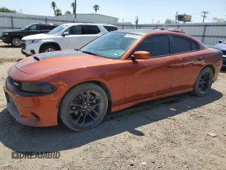 2022 Dodge Charger R/T with VIN 2C3CDXCT4NH198377, listed as a Copart auction lot 52013875 with 25,500 mi miles and Salvage Title. Bid and sale history available at DreamBid. Image 1.
