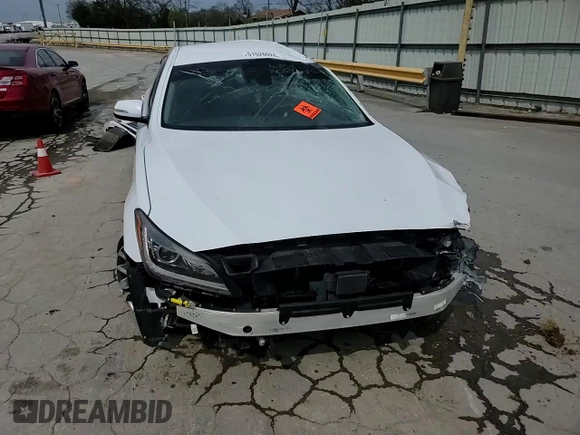 2017 Genesis G80 3.8L with VIN KMHGN4JE5HU191688, listed as a Copart auction lot 51526025 with 109,842 mi miles and Salvage Title. Bid and sale history available at carsss.com. Image 14.