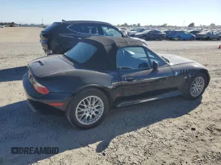 2001 BMW Z3 2.5i with VIN WBACN33431LK45600, listed as a Copart auction lot 77857924 with 127,272 mi miles and Salvage Title. Bid and sale history available at carsss.com. Image 3.