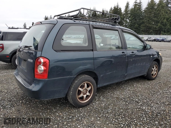 2006 Mazda MPV LX with VIN JM3LW28A860568260, listed as a Copart auction lot 76182084 with 124,092 mi miles and Clean title. Bid and sale history available at DreamBid. Image 3.