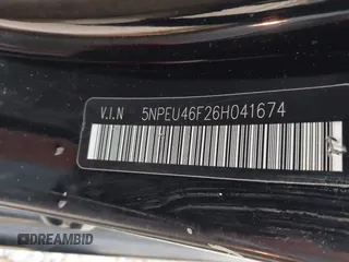 2006 Hyundai Sonata GLS with VIN 5NPEU46F26H041674, listed as a IAAI auction lot 41949108 with 97,862 mi miles and . Bid and sale history available at DreamBid. Image 9.