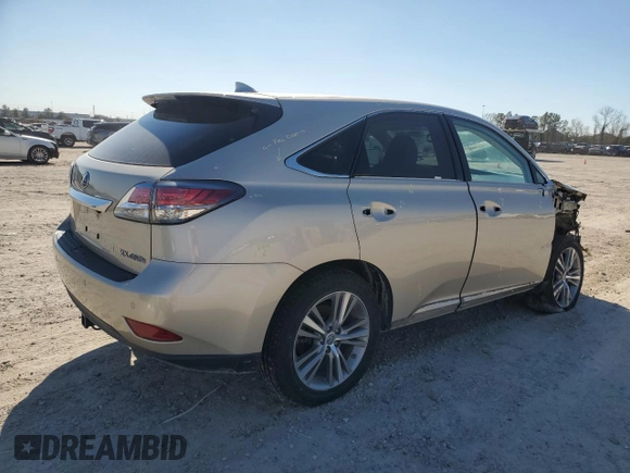 2015 Lexus RX 450h with VIN 2T2ZB1BA1FC002234, listed as a Copart auction lot 88215845 with 59,924 mi miles and Salvage Title. Bid and sale history available at DreamBid. Image 3.