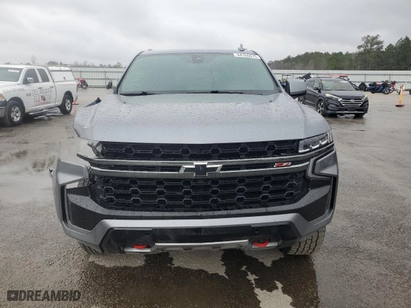 2021 Chevrolet Tahoe Z71 with VIN 1GNSKPKD5MR304512, listed as a Copart auction lot 44765675 with 84,197 mi miles and Salvage Title. Bid and sale history available at carsss.com. Image 5.
