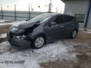 2025 Nissan LEAF S with VIN 1N4AZ1BV6SC563425, listed as a Copart auction lot 44720625 with 1,993 mi miles and Salvage Title. Bid and sale history available at carsss.com. Image 1.