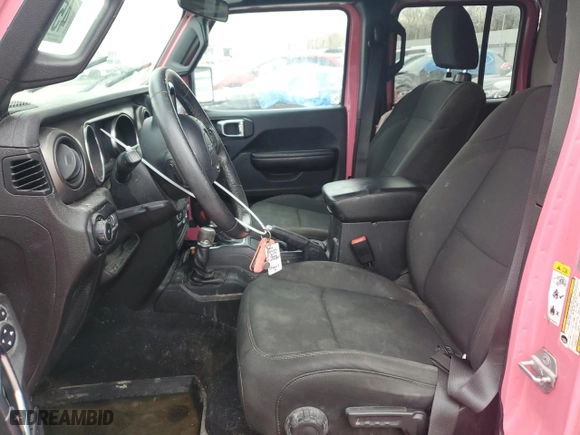 2019 Jeep Wrangler Unlimited Sport S with VIN 1C4HJXDG9KW508497, listed as a Copart auction lot 45747815 with 119,700 mi miles and Salvage Title. Bid and sale history available at carsss.com. Image 7.