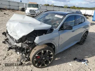 2024 BMW X2 M35i with VIN WBX83GM06R5Y87037, listed as a Copart auction lot 76191604 with 18,856 mi miles and Salvage Title. Bid and sale history available at carsss.com. Image 1.