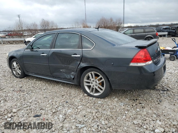 2013 Chevrolet Impala LTZ with VIN 2G1WC5E32D1263952, listed as a Copart auction lot 83983044 with 150,853 mi miles and Salvage Title. Bid and sale history available at DreamBid. Image 2.