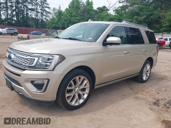 2018 Ford Expedition Platinum with VIN 1FMJU1MT6JEA33748, listed as a IAAI auction lot 42144346 with 188,585 mi miles. Bid and sale history available at carsss.com. Image 2.