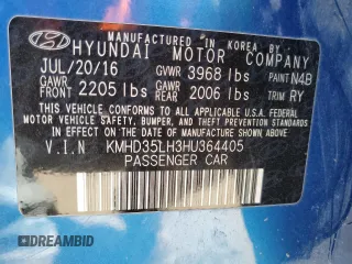 2017 Hyundai Elantra GT with VIN KMHD35LH3HU364405, listed as a Copart auction lot 69005204 with 154,454 mi miles and Salvage Title. Bid and sale history available at carsss.com. Image 12.