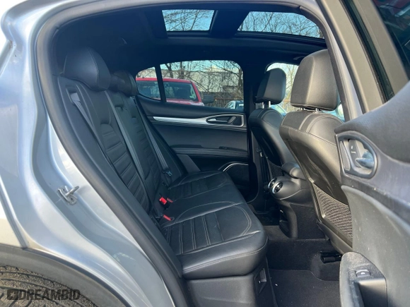 2018 Alfa Romeo Stelvio Ti Sport with VIN ZASFAKNN6J7B87980, listed as a Copart auction lot 52651205 with 55,662 mi miles and Clean Title. Bid and sale history available at carsss.com. Image 6.