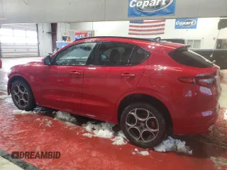 2020 Alfa Romeo Stelvio Sport with VIN ZASPAKAN3L7C88777, listed as a Copart auction lot 59322774 with 43,281 mi miles and Non Repairable. Bid and sale history available at carsss.com. Image 2.