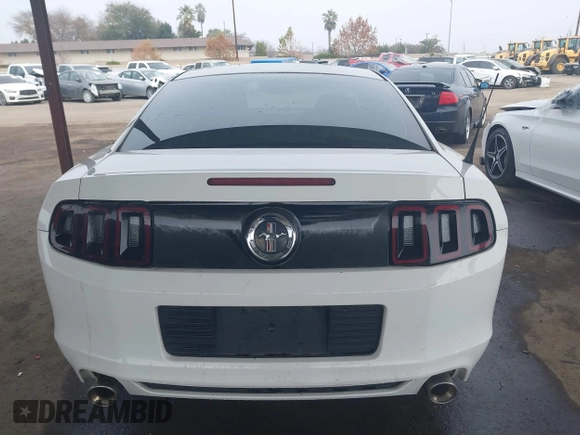 2013 Ford Mustang V6 with VIN 1ZVBP8AM8D5206791, listed as a IAAI auction lot 41156172 with 97,169 mi miles. Bid and sale history available at carsss.com. Image 17.