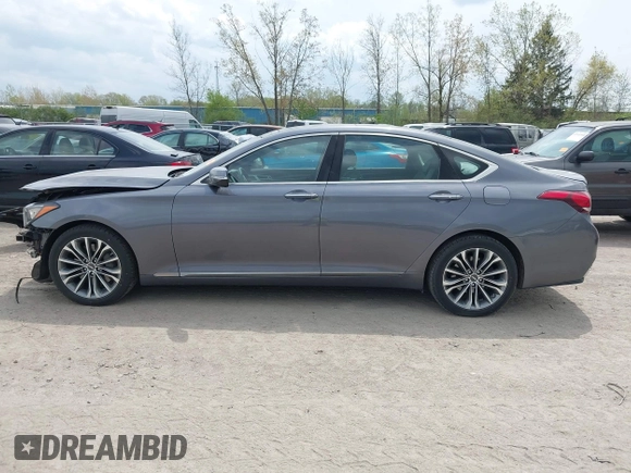 2016 Hyundai Genesis 3.8L with VIN KMHGN4JE1GU135505, listed as a IAAI auction lot 42085056 with 61,611 mi miles and . Bid and sale history available at DreamBid. Image 15.