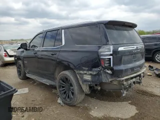 2021 Chevrolet Tahoe LT with VIN 1GNSKNKD0MR253098, listed as a Copart auction lot 53230535 with 143,689 mi miles and Salvage title. Bid and sale history available at DreamBid. Image 2.
