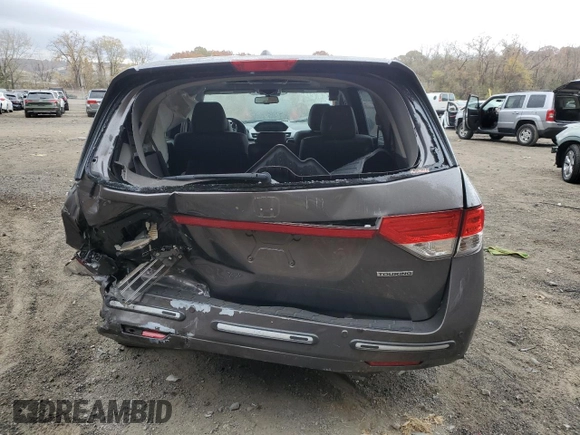 2017 Honda Odyssey Touring с VIN 5FNRL5H99HB013695, выставлен на аукционе Copart как лот 77975504 с пробегом 73 755 миль миль и Списание • Salvage title. История ставок и продаж доступна на DreamBid. Изображение 6.