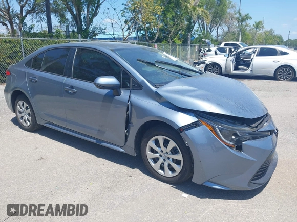 2023 Toyota Corolla LE with VIN 5YFB4MDE9PP016692, listed as a IAAI auction lot 42136141 with 34,671 mi miles and . Bid and sale history available at carsss.com. Image 1.