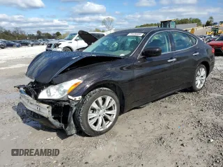 2013 Infiniti M37 with VIN JN1BY1AR8DM600853, listed as a Copart auction lot 79436804 with 162,644 mi miles and Salvage Title. Bid and sale history available at carsss.com. Image 1.