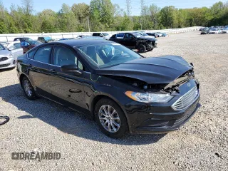 2017 Ford Fusion S with VIN 3FA6P0G7XHR172109, listed as a Copart auction lot 52152715 with 105,217 mi miles and Salvage Title. Bid and sale history available at carsss.com. Image 4.