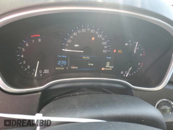 2016 Cadillac SRX Premium Collection with VIN 3GYFNDE37GS566174, listed as a Copart auction lot 83420924 with 80,559 mi miles and Salvage title. Bid and sale history available at DreamBid. Image 9.