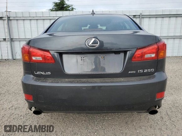 2008 Lexus IS 250 with VIN JTHCK262582026538, listed as a Copart auction lot 60037955 with 270,942 mi miles and Clean title. Bid and sale history available at DreamBid. Image 6.
