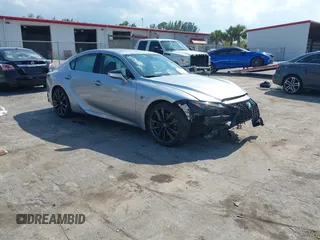 2024 Lexus IS 350 F Sport with VIN JTHBZ1B25R5079232, listed as a IAAI auction lot 42263859 with 2,100 mi miles and . Bid and sale history available at DreamBid. Image 1.