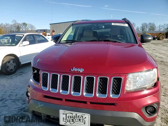 2013 Jeep Compass Sport with VIN 1C4NJCBB3DD196999, listed as a Copart auction lot 45115535 with 108,887 mi miles and Salvage Title. Bid and sale history available at carsss.com. Image 11.