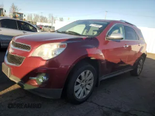 2010 Chevrolet Equinox LTZ with VIN 2CNALFEWXA6284771, listed as a Copart auction lot 47118045 with 128,630 mi miles and Salvage Title. Bid and sale history available at carsss.com. Image 1.