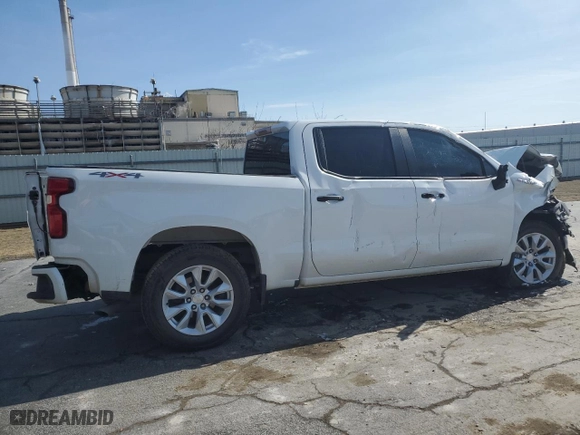 2022 Chevrolet Silverado 1500 LTD Custom with VIN 3GCPYBEK9NG157820, listed as a Copart auction lot 45399475 with NaN miles and Salvage Title. Bid and sale history available at carsss.com. Image 3.