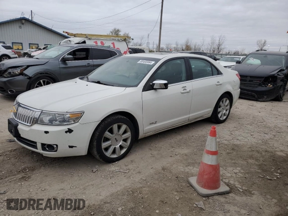 2008 Lincoln MKZ with VIN 3LNHM28T78R628369, listed as a Copart auction lot 80468964 with 120,378 mi miles and Salvage Title. Bid and sale history available at DreamBid. Image 1.