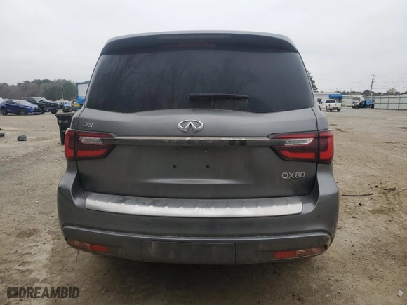 2021 Infiniti QX80 PREMIUM SELECT with VIN JN8AZ2AF0M9720509, listed as a Copart auction lot 44797505 with 52,947 mi miles and Salvage Title. Bid and sale history available at carsss.com. Image 6.