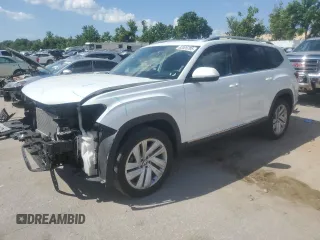 2021 Volkswagen Atlas SEL z VIN 1V2BR2CA0MC547867, wystawiony jako Copart lot #62005795 z przebiegiem 64 263 mil mil oraz Czysty tytuł • Clean title. Historia ofert i sprzedaży dostępna na DreamBid. Obrazek 1.