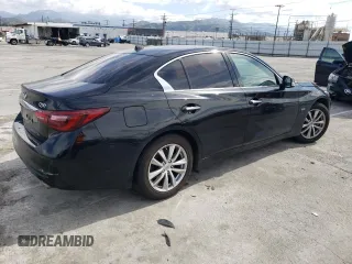 2018 Infiniti Q50 Pure with VIN JN1CV7AP4JM241169, listed as a Copart auction lot 45846394 with 96,833 mi miles and Salvage Title. Bid and sale history available at carsss.com. Image 3.