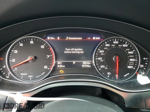 2018 Audi A6 Sport with VIN WAUF3AFC2JN107013, listed as a Copart auction lot 72596594 with 91,714 mi miles and Salvage Title. Bid and sale history available at carsss.com. Image 9.