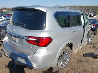 2020 Infiniti QX80 LUXE with VIN JN8AZ2NF2L9704045, listed as a IAAI auction lot 41781218 with 93,235 mi miles. Bid and sale history available at carsss.com. Image 4.