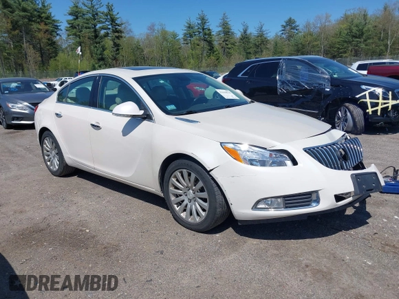 2013 Buick Regal Turbo Premium 1 with VIN 2G4GS5EVXD9249455, listed as a IAAI auction lot 42230578 with 67,116 mi miles and . Bid and sale history available at DreamBid. Image 1.