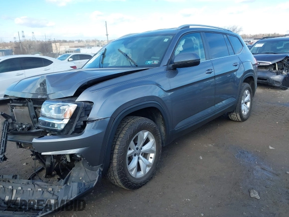 2018 Volkswagen Atlas SE with VIN 1V2LR2CA8JC557594, listed as a IAAI auction lot 41407513 with Not provided miles and . Bid and sale history available at DreamBid. Image 2.