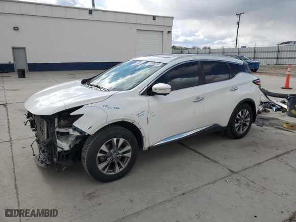 2015 Nissan Murano SL with VIN 5N1AZ2MH9FN264038, listed as a Copart auction lot 51500765 with 65,191 mi miles and Salvage Title. Bid and sale history available at carsss.com. Image 1.