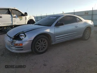 2001 Mitsubishi Eclipse RS with VIN 4A3AC34G61E221107, listed as a Copart auction lot 47085555 with 211,665 mi miles and Salvage Title. Bid and sale history available at carsss.com. Image 1.
