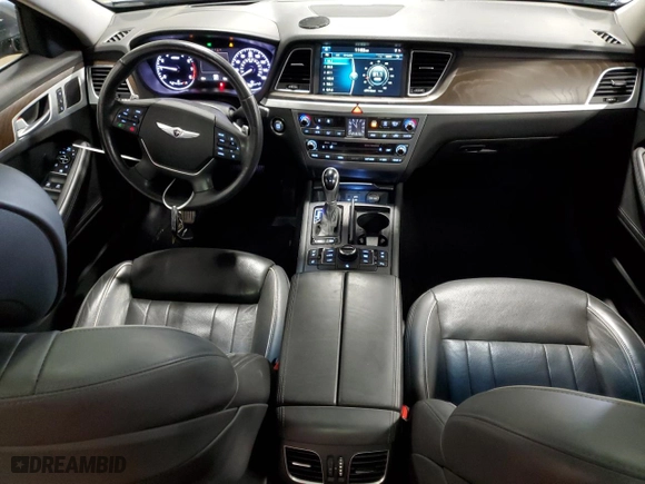 2015 Hyundai Genesis 3.8L with VIN KMHGN4JE1FU091746, listed as a Copart auction lot 75015634 with 90,055 mi miles and Non Repairable. Bid and sale history available at carsss.com. Image 8.