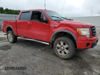 2009 Ford F-150 XL with VIN 1FTPW14V79FA70128, listed as a Copart auction lot 58830945 with 266,689 mi miles and Salvage title. Bid and sale history available at DreamBid. Image 4.