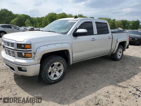 2015 Chevrolet Silverado 1500 LT with VIN 3GCUKREC9FG147988, listed as a Copart auction lot 53784635 with 218,260 mi miles and Salvage Title. Bid and sale history available at DreamBid. Image 1.