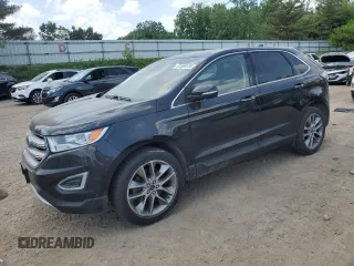 2015 Ford Edge Titanium z VIN 2FMPK4K82FBB10506, wystawiony jako Copart lot #61008325 z przebiegiem 149 951 mil mil oraz Czysty tytuł • Clean title. Historia ofert i sprzedaży dostępna na DreamBid. Obrazek 1.