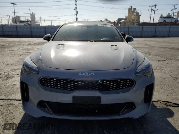 2022 Kia Stinger GT1 with VIN KNAE45LC9N6119924, listed as a Copart auction lot 74745054 with 43,142 mi miles and Salvage Title. Bid and sale history available at DreamBid. Image 5.