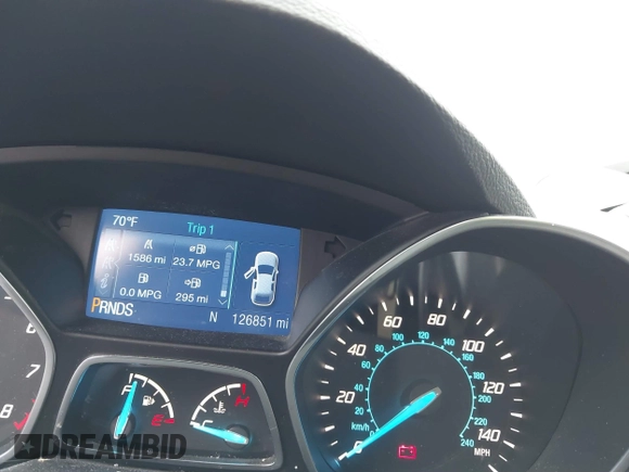 2014 Ford Escape SE with VIN 1FMCU9G9XEUD08119, listed as a IAAI auction lot 41828389 with 126,851 mi miles. Bid and sale history available at carsss.com. Image 7.