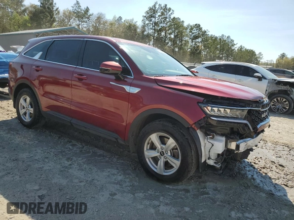 2023 Kia Sorento LX with VIN 5XYRG4LC0PG218413, listed as a Copart auction lot 50606205 with 15,587 mi miles and Non Repairable. Bid and sale history available at DreamBid. Image 4.