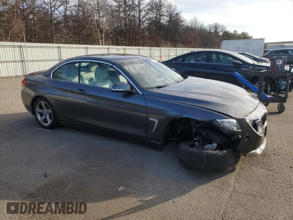 2015 BMW 4 Series 428i xDrive with VIN WBA3T1C58FP820907, listed as a Copart auction lot 87227004 with 81,047 mi miles and Salvage Title. Bid and sale history available at carsss.com. Image 4.