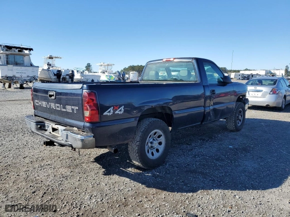 2005 Chevrolet Silverado 1500 LS with VIN 1GCEK14V25Z268501, listed as a Copart auction lot 41563065 with 210,832 mi miles and Salvage Title. Bid and sale history available at carsss.com. Image 3.