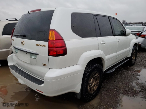 2006 Lexus GX 470 with VIN JTJBT20X160096543, listed as a Copart auction lot 51282935 with 197,707 mi miles and Clean Title. Bid and sale history available at carsss.com. Image 3.